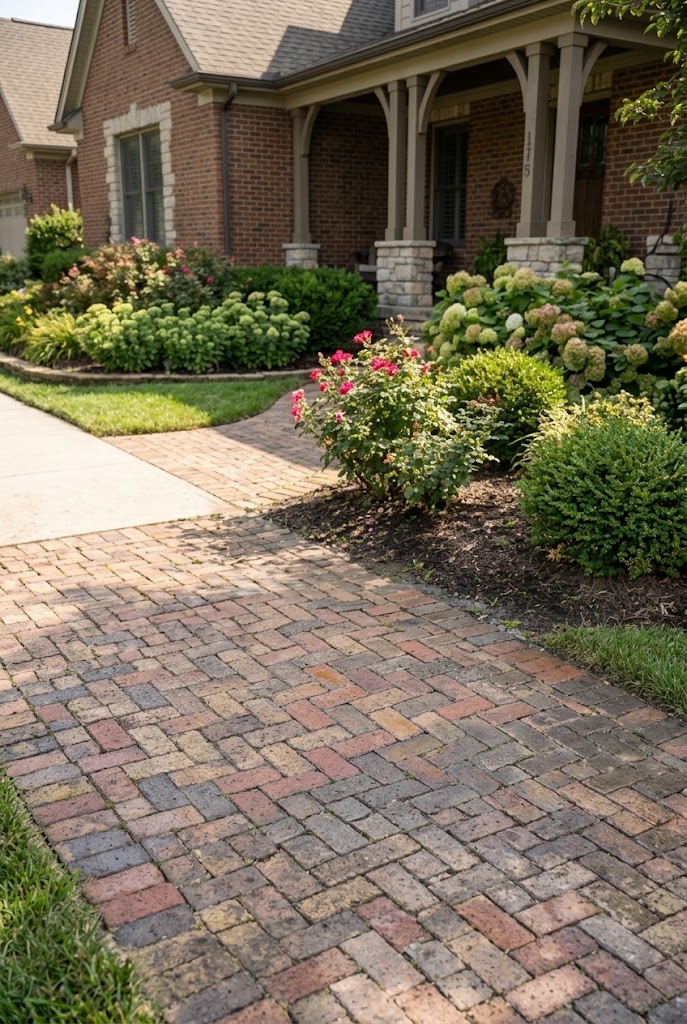 gemini sidewalk pressure washing 3 Power washing driveway for stain removal and curb appeal.